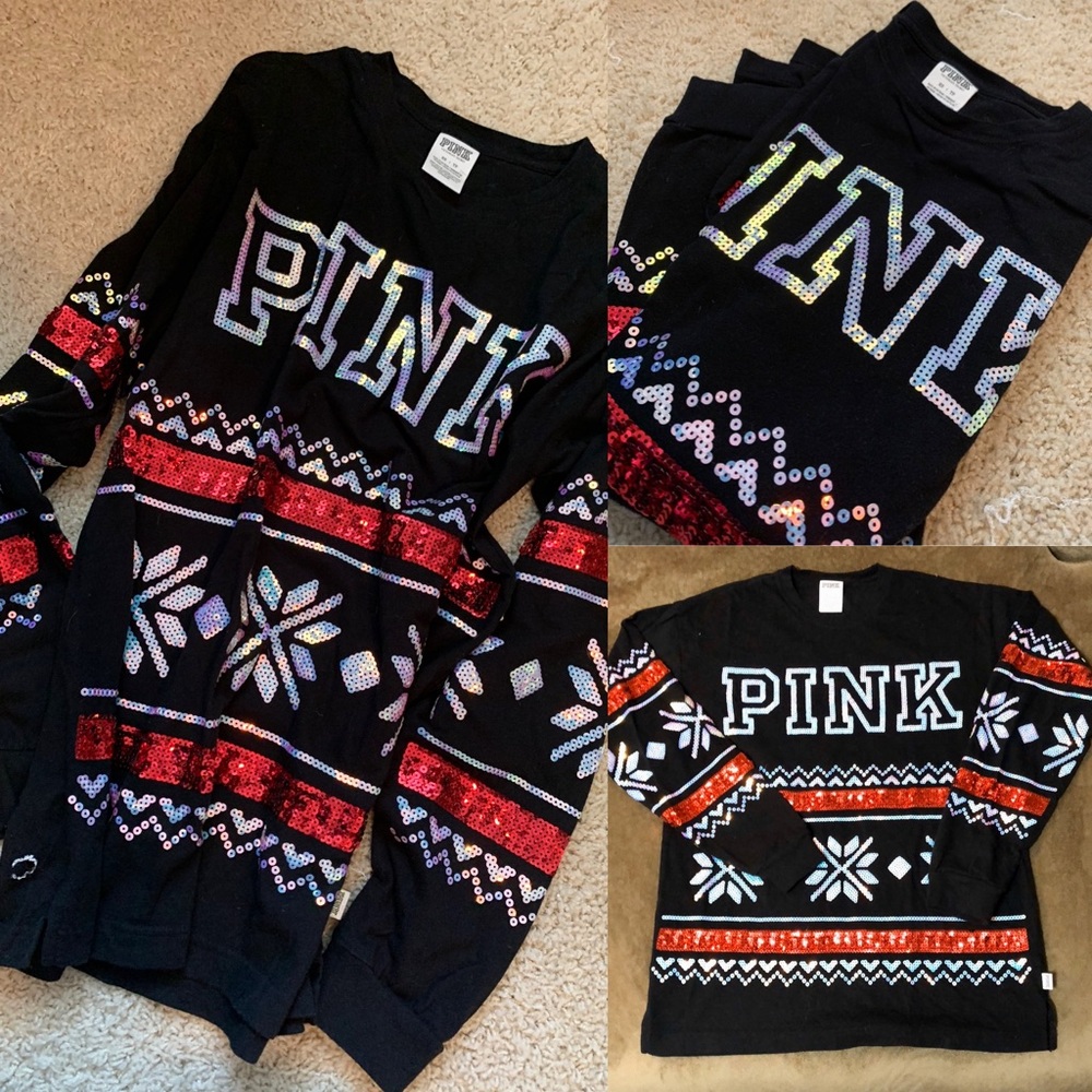 PINK Holiday Collectable Bling Shirt